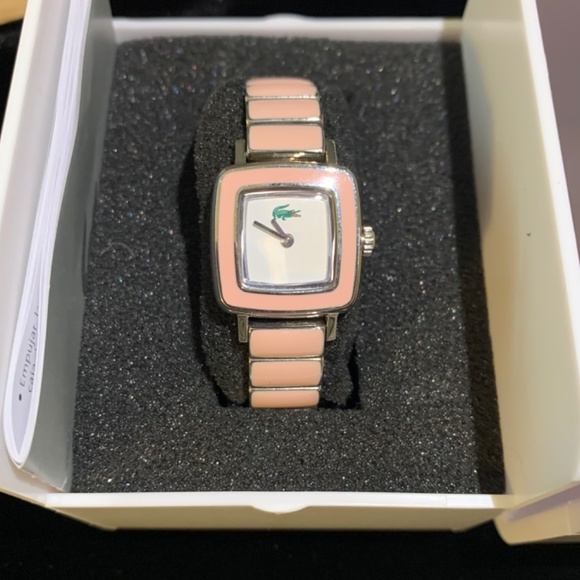 Lacoste Pink Enamel Watch - Picture 2 of 4